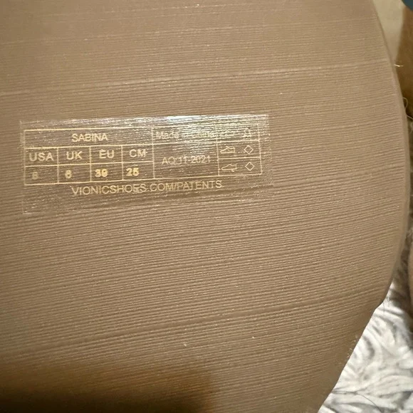 Vionic Sky Blue Wedge Sandals - Picture 6 of 7